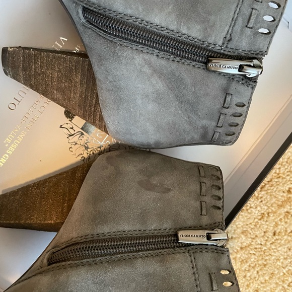 Vince Camuto Gray Suede Booties - Picture 5 of 5
